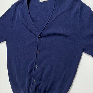 Classics by Palmland Cardigan Sweater Vintage Blue Made in USA Men's size Large